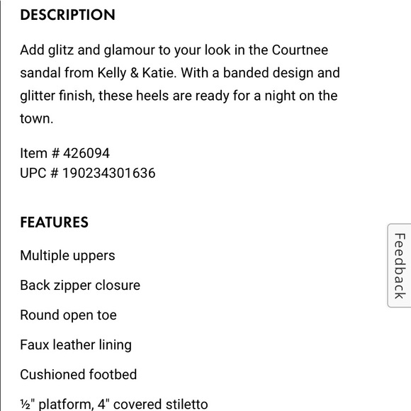 KELLY & KATIE Sandals / Size 9M - Picture 3 of 6